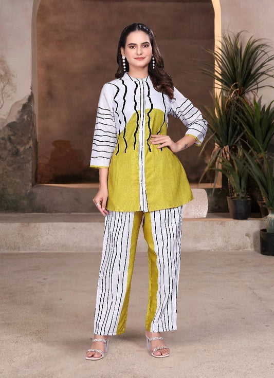 Printed Cotton Cord Set